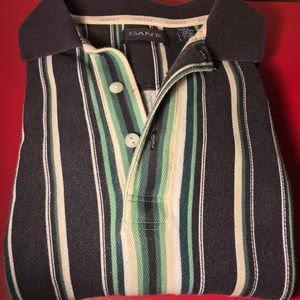 Gant Short Sleeve Multi-Color Stripes Polo Shirt